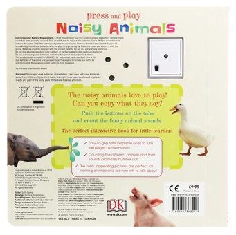 Бумажная книга «Press and Play. Noisy Animals» - фото №2 - миниатюра