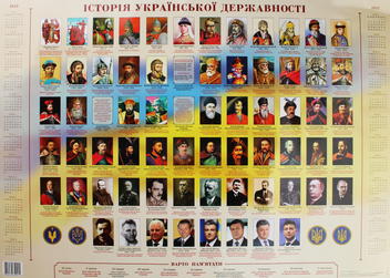 Паперова книга «Історія української державності. Календар на 2020-2021 роки» - фото №1 - мініатюра