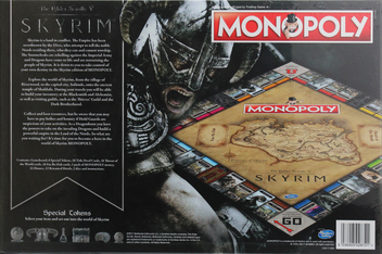  «Настольная игра Hasbro Monopoly Skyrim (5036905028721)», бренда Hasbro - фото №3 - миниатюра