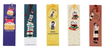 «Набор закладок для книг Bookmarks Look better with a book 5 шт (0000000000369)», бренда Bookmarks - фото №2 - миниатюра