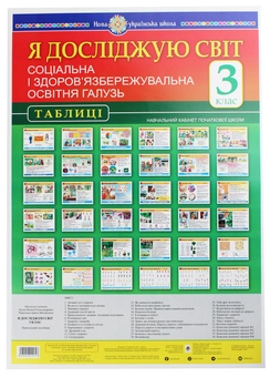 Бумажная книга «Я досліджую світ. Соціальна і здоров’язбережувальна освітня галузь. Таблиці. 3 клас», авторов Наталья Будная, Ирина Чорненькая - фото №1 - миниатюра