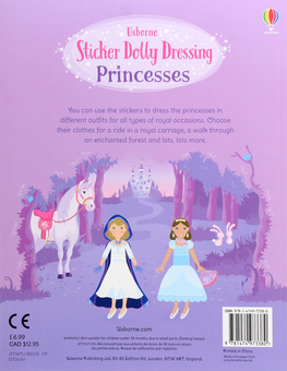 Паперова книга «Sticker Dolly Dressing. Princesses», автор Фіона Вотт - фото №2 - мініатюра