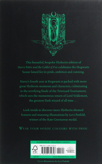 Паперова книга «Harry Potter and the Goblet of Fire (Slytherin Edition)», автор Джоан Ролінґ - фото №3 - мініатюра
