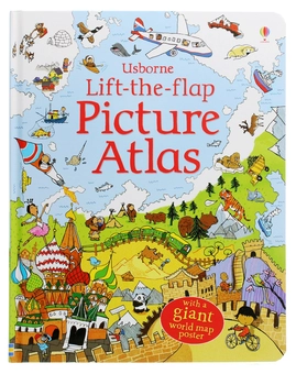 Паперова книга «Lift-the-Flap Picture Atlas», автор Алекс Фріт - фото №1 - мініатюра