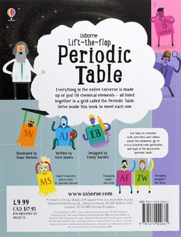 Бумажная книга «Lift-The-Flap Periodic Table», автор Элис Джеймс - фото №2 - миниатюра