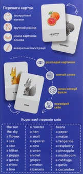 Бумажная книга «Англійська для дітей. Світ природи. 100 карток» - фото №3 - миниатюра