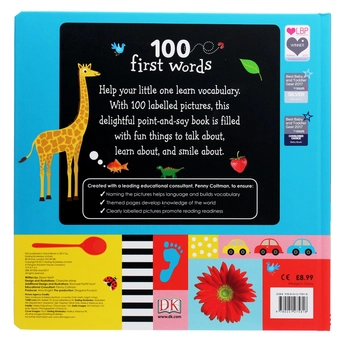 Бумажная книга «100 First Words» - фото №2 - миниатюра