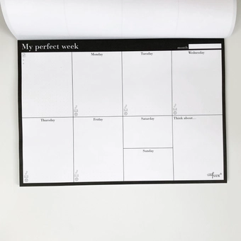  «Еженедельник LifeFLUX Weekly planner My perfect day Классик (LFWEUPBW005)», бренда LifeFLUX - фото №3 - миниатюра