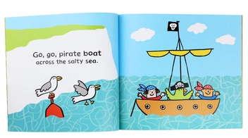 Бумажная книга «Go, Go, Pirate Boat», автор Катрина Чарман - фото №4 - миниатюра
