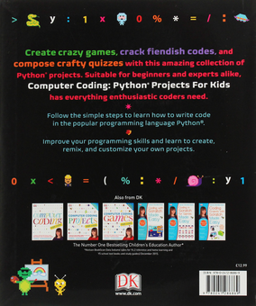 Бумажная книга «Computer Coding. Python Projects for Kids. A Step-by-Step Visual Guide», автор Кэрол Вордерман - фото №2 - миниатюра