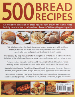 Бумажная книга «500 Bread recipes», автор Дженни Шептер - фото №3 - миниатюра