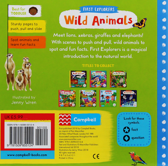 Паперова книга «First Explorers: Wild Animals» - фото №2 - мініатюра