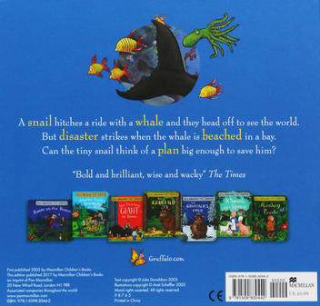 Паперова книга «The Snail and the Whale», автор Джулія Дональдсон - фото №2 - мініатюра