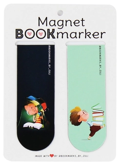  «Набор магнитных закладок для книг Bookmarks Накрив сон 2 шт (376)», бренда Bookmarks - фото №1 - миниатюра