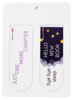  «Набор магнитных закладок для книг Bookmarks Hello new book 2 шт (390)», бренда Bookmarks - фото №4 - миниатюра