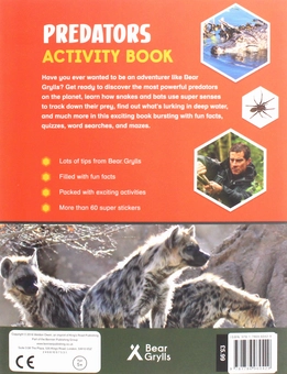 Бумажная книга «Bear Grylls Sticker Activity: Predators», автор Беар Гриллс - фото №2 - миниатюра