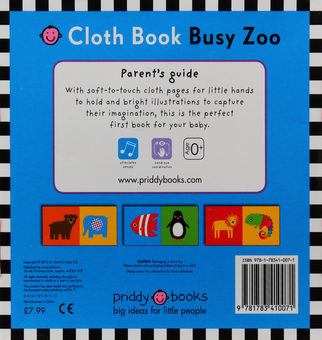Паперова книга «Busy Zoo. Cloth Book» - фото №5 - мініатюра