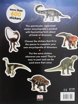 Бумажная книга «Sticker Encyclopedia Dinosaurs» - фото №2 - миниатюра