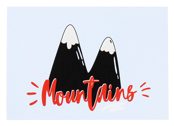 «Открытка Hod.brand Mountains (330000000035)», бренда Hod.brand - фото №1 - миниатюра