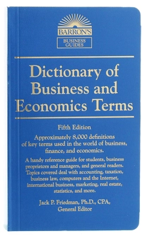 Паперова книга «Dictionary of Business and Economics Terms», автор Джек П. Фрідман - фото №1 - мініатюра