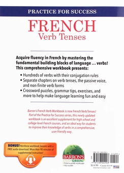 Паперова книга «French Verb Tenses», автор Джеффрі Т Чемберлен - фото №2 - мініатюра