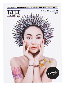 «Временные тату TATTon.me Bali Flowers set», бренда TATTon.me - фото №1 - миниатюра