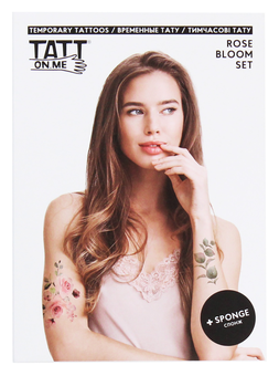 «Временные тату TATTon.me Rose Bloom set», бренда TATTon.me - фото №1 - миниатюра