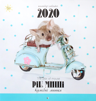 Бумажная книга «Календар на 2020. Свято кожен день. Рік миші. Кумедні мишки» - фото №1 - миниатюра