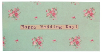  «Конверт для денег Mirabella Postcards Happy Wedding Day», бренда Mirabella Postcards - фото №1 - миниатюра