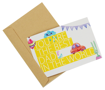 «Листівка Mirabella Postcards Best Dad», бренду Mirabella Postcards - фото №1 - мініатюра