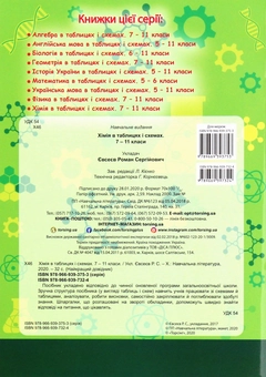 Паперова книга «Хімія в таблицях і схемах. 7-11 класи», автор Роман Євсеєв - фото №2 - мініатюра