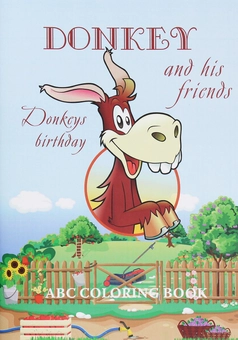 Паперова книга «Абетка-розмальовка. Donkey and his Friends» - фото №1 - мініатюра