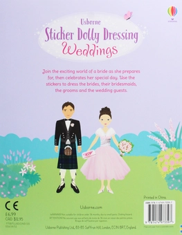 Бумажная книга «Sticker Dolly Dressing. Weddings», автор Фиона Уотт - фото №2 - миниатюра