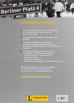 Бумажная книга «Berliner Platz 4. NEU. Lehrerhandreichungen» - фото №2 - миниатюра