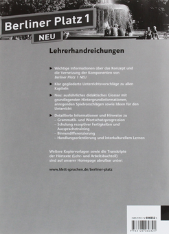 Бумажная книга «Berliner Platz 1. NEU. Lehrerhandreichung», автор Сьюзан Кауфманн - фото №2 - миниатюра