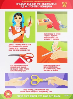 Paper book «Safety lessons from girlfriend Kalynka. Set of posters on labor training» - фото №3 - миниатюра
