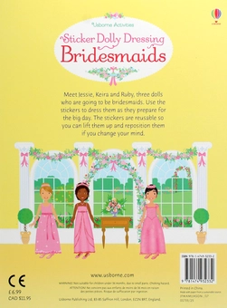 Бумажная книга «Sticker Dolly Dressing Bridesmaids», автор Люси Боумэн - фото №2 - миниатюра