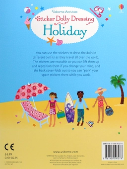 Бумажная книга «Sticker Dolly Dressing Holiday», автор Люси Боумэн - фото №2 - миниатюра