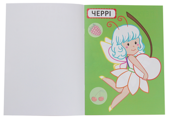 Paper book «The first coloring pages with a color outline for kids. Magic fairies. 32 big stickers» - фото №3 - миниатюра