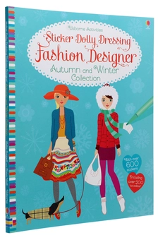 Бумажная книга «Sticker Dolly Dressing Fashion Designer. Autumn and Winter Collection», автор Фиона Уотт - фото №3 - миниатюра