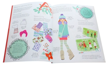Бумажная книга «Sticker Dolly Dressing Fashion Designer. Winter Collection», автор Фиона Уотт - фото №4 - миниатюра