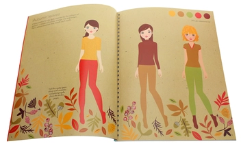 Бумажная книга «Sticker Dolly Dressing Fashion Designer. Autumn and Winter Collection», автор Фиона Уотт - фото №4 - миниатюра