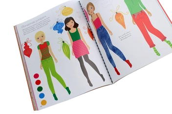 Бумажная книга «Sticker Dolly Dressing Fashion Designer. Autumn and Winter Collection», автор Фиона Уотт - фото №8 - миниатюра
