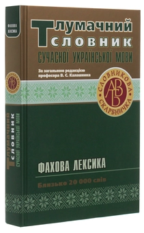 Паперова книга «Тлумачний словник сучасної української мови. Фахова лексика» - фото №3 - мініатюра