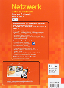 Бумажная книга «Netzwerk. Deutsch als Fremdsprache Kurs- und Arbeitsbuch B1.1 mit DVD und 2 Audio-CDs», авторов Хелен Шмитц, Пол Руш, Таня Майр-Зибер, Стефани Денглер - фото №2 - миниатюра