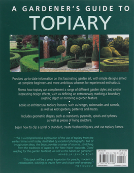 Бумажная книга «A Gardener's Guide to Topiary. The art of clipping, training and shaping plants», автор Дженни Хенди - фото №2 - миниатюра