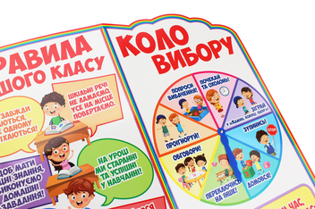 Бумажная книга «Набір для оформлення класу. Стенд «Ранковий настрій. Правила нашого класу. Коло вибору»» - фото №5 - миниатюра