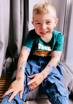 «Тимчасові тату Arley Sign Космічна подорож (1320-1)», бренда Arley Sign - фото №3 - миниатюра