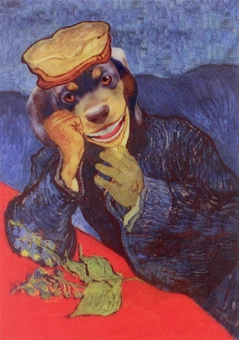  «Стерео листівка Kartenvertrieb Van Gogh / Dog Face», бренду LM Kartenvertrieb - фото №1 - мініатюра