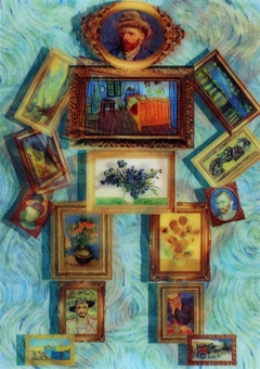  «Стерео листівка Kartenvertrieb Vincent Van Gogh Art Robot », бренду LM Kartenvertrieb - фото №1 - мініатюра